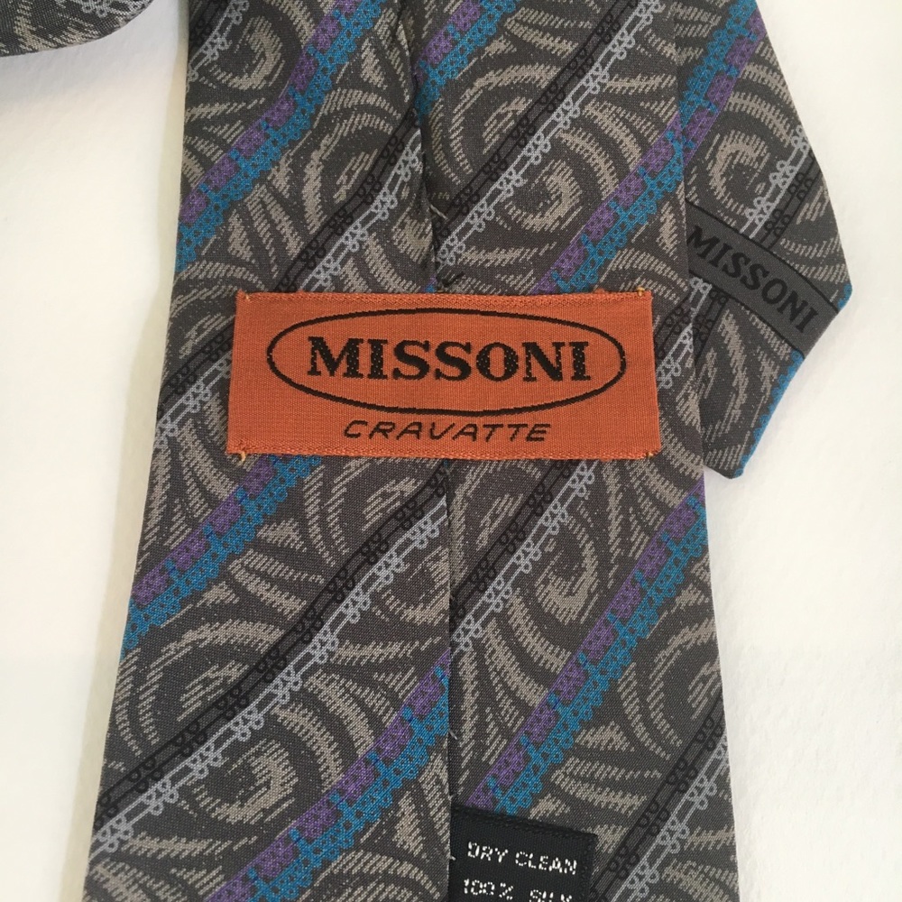 Vintage Missoni Men’s Necktie - Picture 4 of 7